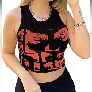 Graphic crop top